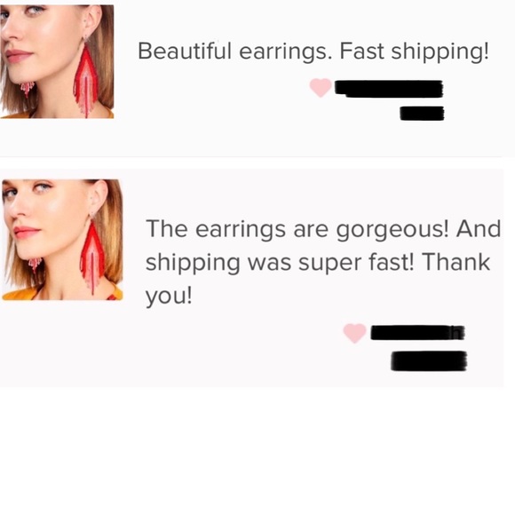 New Free People Beaded Boho Earrings - Picture 4 of 4